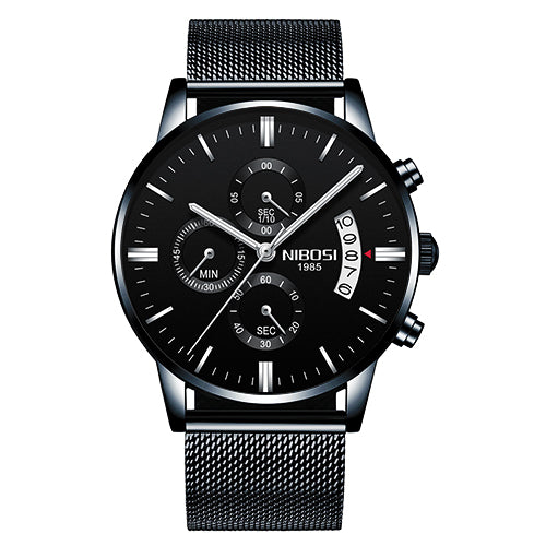 Relojes NIBOSI Relogio Masculino para hombre, relojes de lujo de marca famosa, reloj de vestir informal a la moda para hombre, relojes de pulsera militares de cuarzo Saat 