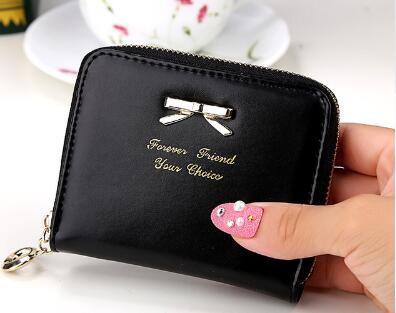 New Fashion Design Women Coin Case Cute Hot Wallet Bifold Short Mini Zipper Around Purse PU Leather Good Quality Coin Pouch