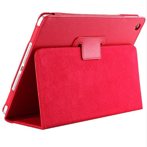 Para Apple ipad 2 3 4 funda Auto Flip Litchi PU Funda de cuero para nuevo ipad 2 ipad 4 soporte inteligente funda tipo libro