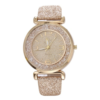 Reloj con mejores ventas, relojes de moda para mujer, relojes de pulsera de cuarzo de acero inoxidable con diamantes de imitación de cristal de lujo 