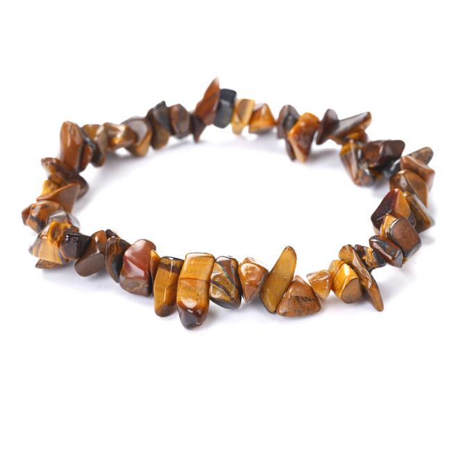 Irregular Crushed Stone Natural Stone Beaded Handmade Jewelry Natural Crystal Crushed Stone Bracelet