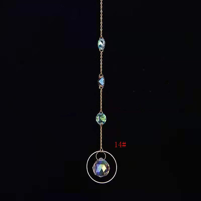 1PCS Crystal Suncatcher Ball Prisms Handmade Rainbow Maker Hanging Drop Pendants Wedding Home Garden Decor