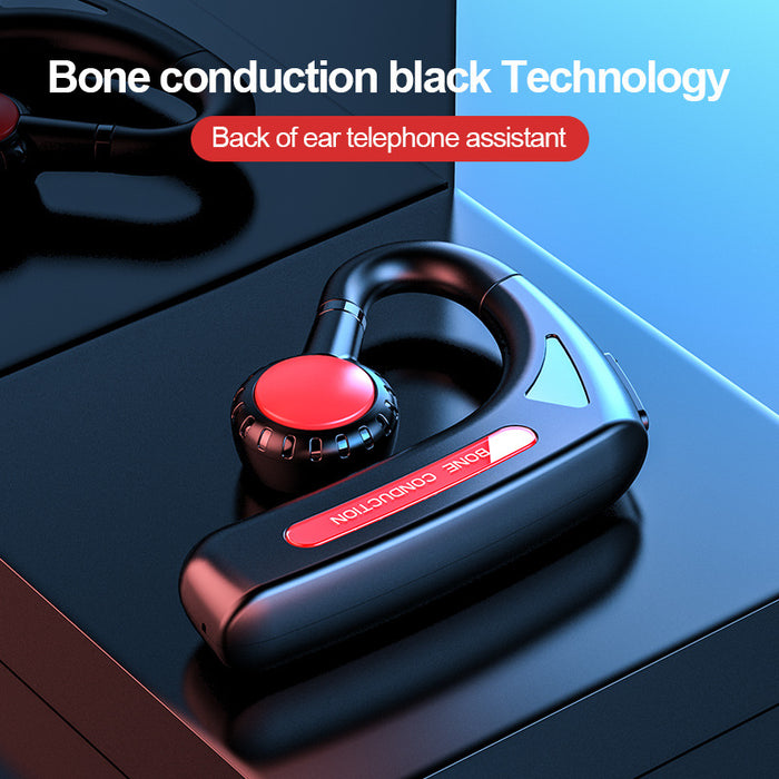 eThings Bluetooth Headset Real Bone Conduction Hanging Ear Type Non-In-Ear Business Sports Stereo