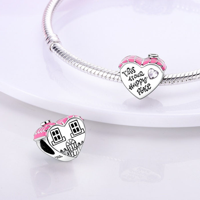 Family and Friendship Series Love Bead Pendant DIY Bracelet Necklace