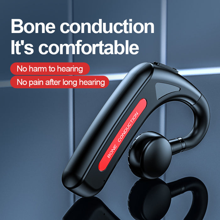 eThings Bluetooth Headset Real Bone Conduction Hanging Ear Type Non-In-Ear Business Sports Stereo