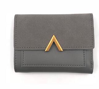 Cartera pequeña de cuero mate para mujer, Mini carteras y monederos famosos de marca de lujo para mujer, monedero corto para mujer, tarjetero 