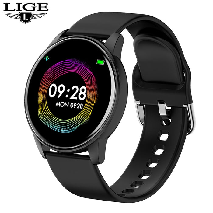 Reloj inteligente eThings para mujer, pronóstico del tiempo en tiempo Real, rastreador de actividad, Monitor de ritmo cardíaco, reloj inteligente deportivo para mujer, hombre para Android IOS