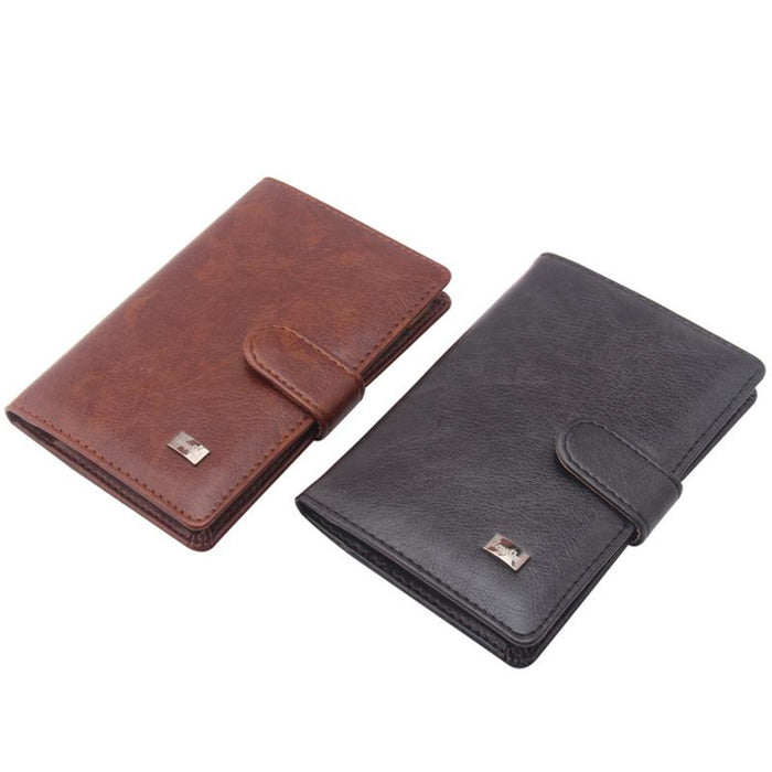 PU Leather Passport Cover Men Travel Wallet Credit Card Holder Cover Russian Driver License Wallet Document Case --BIH009 PM20