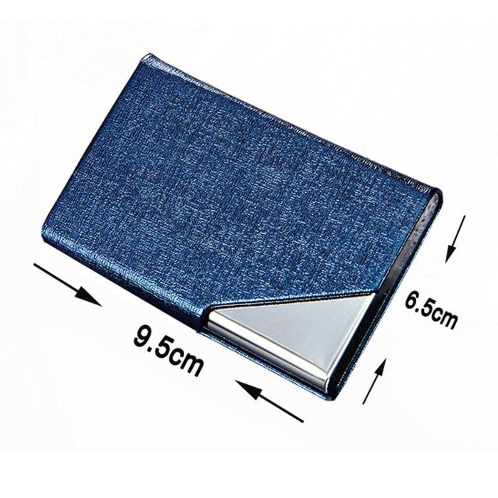 Itapkris Business ID Credit Card Holder For Women Men Fashion Brand Metal Aluminum Card Case PU Leather Porte Carte