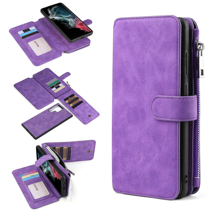 eThings For Samsung S22ultra Wallet Mobile Phone Shell S20FE Multifunctional Mobile Phone Leather Case S22 Flip Cover - eZthings USA WE SORT ALL THE CRAZIEST GADGETS, GIZMOS, TOYS & TECHNOLOGY, SO YOU DON'T HAVE TO.