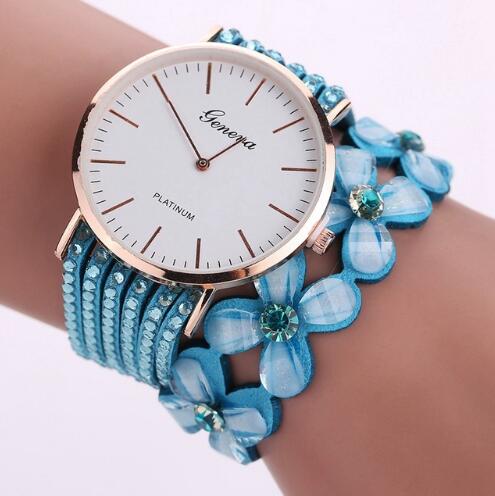 Reloj de pulsera para mujer Reloj de pulsera con diamantes de cristal