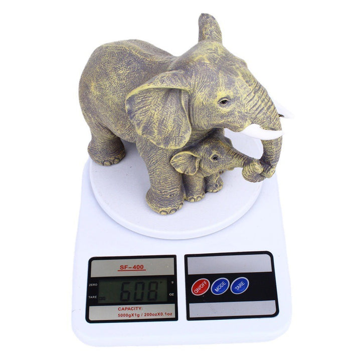 Mother and Child Elephant Resin Crafts, Living Room, Desk, Office, Home Decoration and Decorative Decoration, Creative Gifts