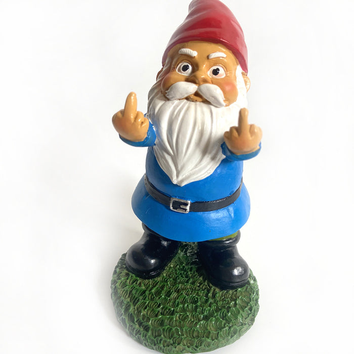 Adornos de jardín, artesanías de resina enana, estatuas de gnomos, regalos de Navidad para ancianos, adornos de resina