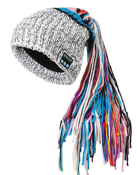 Winter Warm Knit Bluetooth Beanie with Wireless Headphone Headset Speakers & Mic Rechargeable Battery Hands Free for Outdoor Sport for Women Teens Girls - eZthings USA WE SORT ALL THE CRAZIEST GADGETS, GIZMOS, TOYS & TECHNOLOGY, SO YOU DON'T HAVE TO.