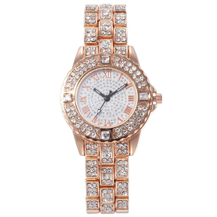 Correa de acero Gypsophila BS Net Red Watch DS Disi Ladies Diamond Watch para mujer 