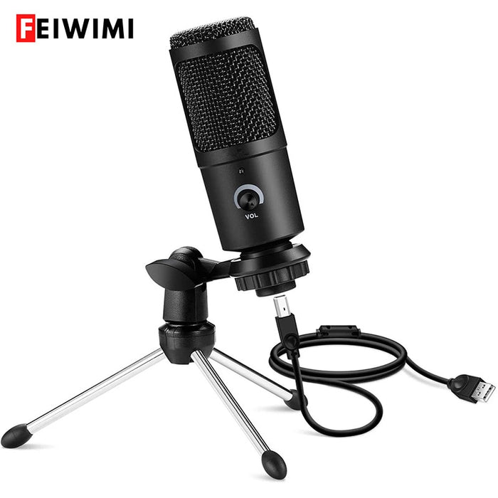 eThings Professional USB Condenser Microphones For PC Computer Laptop Singing Gaming Streaming Recording Studio YouTube Video Microfon - eZthings USA WE SORT ALL THE CRAZIEST GADGETS, GIZMOS, TOYS & TECHNOLOGY, SO YOU DON'T HAVE TO.