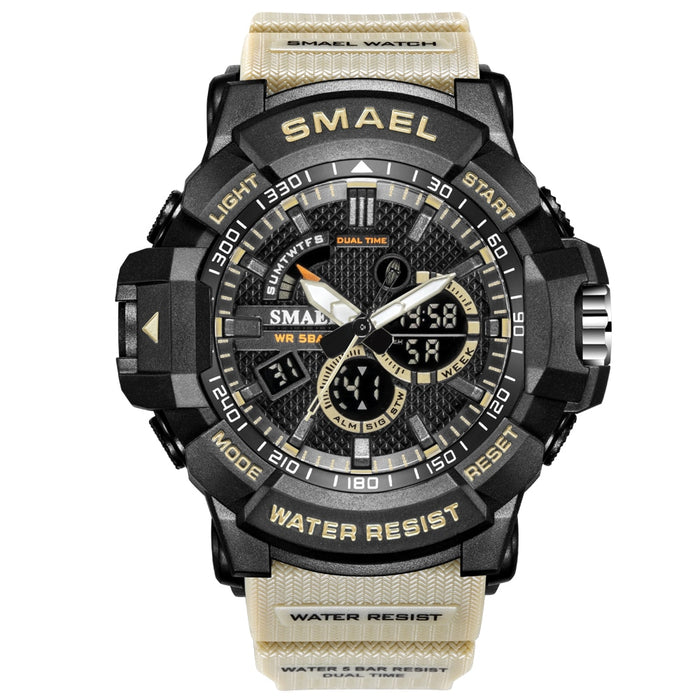 SKMEL 1809 Relojes para hombre Militar 50 m Reloj deportivo resistente al agua Camuflaje Stopwacth Reloj despertador LED para hombre 1809B relogio masculino Reloj para hombre