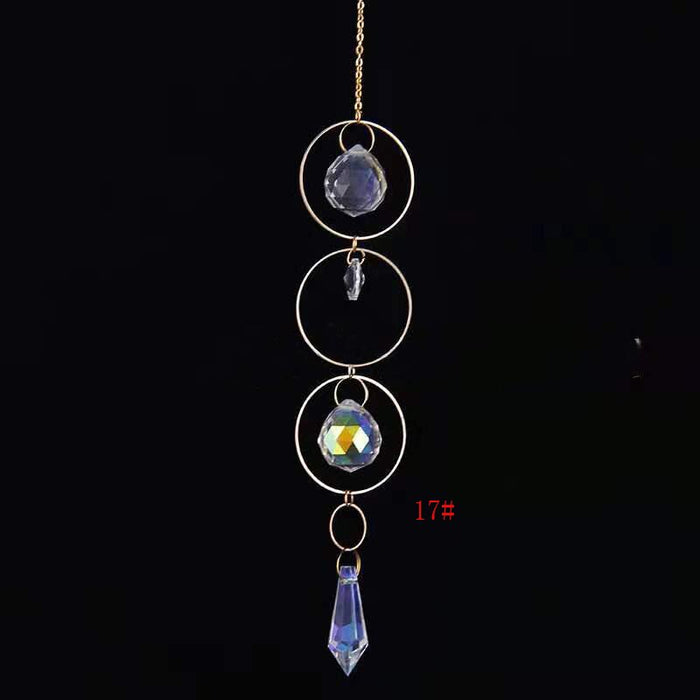 1PCS Crystal Suncatcher Ball Prisms Handmade Rainbow Maker Hanging Drop Pendants Wedding Home Garden Decor