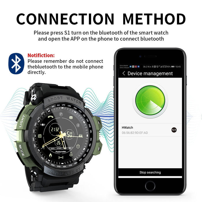 eThings LOKMAT Sport Smart Watch Professional 5ATM Waterproof Bluetooth Call Reminder Digital Men Clock SmartWatch For ios and Android - eZthings USA WE SORT ALL THE CRAZIEST GADGETS, GIZMOS, TOYS & TECHNOLOGY, SO YOU DON'T HAVE TO.