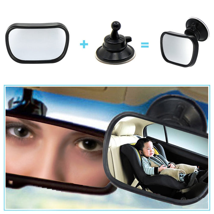 2 in 1 Mini Safety Car Back Seat Baby View Mirror Adjustable Baby Rear Convex Mirror Car Baby Kids Monitor