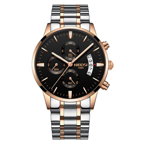 Relojes NIBOSI Relogio Masculino para hombre, relojes de lujo de marca famosa, reloj de vestir informal a la moda para hombre, relojes de pulsera militares de cuarzo Saat 