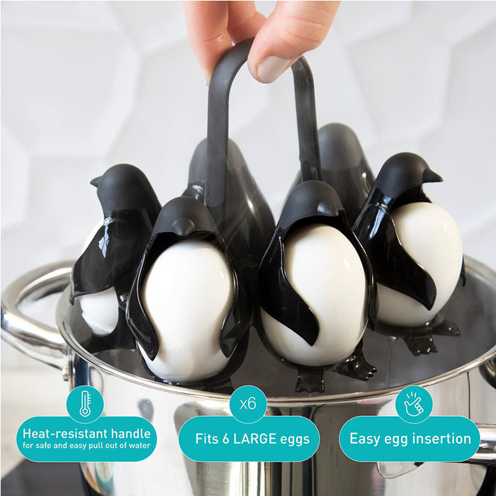 Utensilios de cocina, cazador furtivo de huevos de pingüino, almacenamiento de huevos, vaporizador de huevos en forma de pingüino