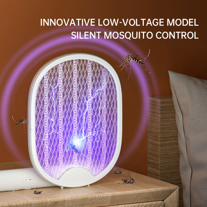 Matamosquitos eléctrico plegable, matamosquitos de doble propósito con descarga eléctrica, matamosquitos USB, lámpara para mosquitos