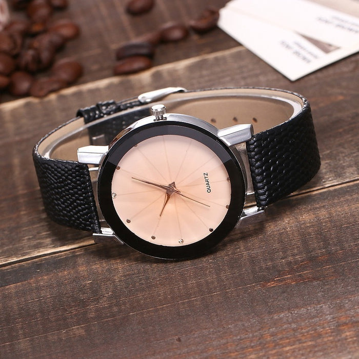 Reloj de Mujer de marca de lujo, Reloj de cuarzo Simple informal para Mujer, Reloj de pulsera con correa de cuero, Reloj para Mujer