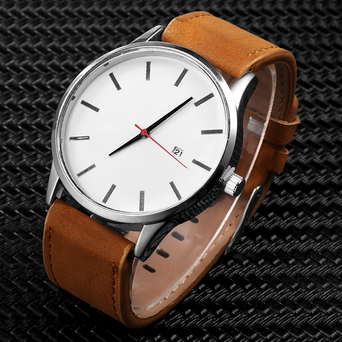 Relojes de hombre, reloj de cuarzo de cuero de moda, reloj de pulsera deportivo informal para Hombre, reloj de pulsera erkek kol saati, reloj Masculino