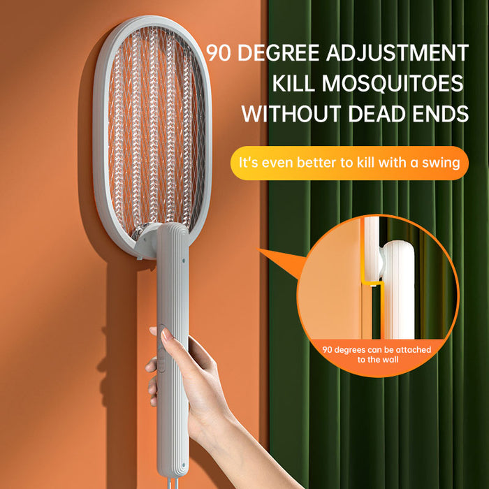 Folding Electric Mosquito Swatter, Electric Shock Dual Purpose Mosquito Swatter, Usb Mosquito Killer, Mosquito Lamp