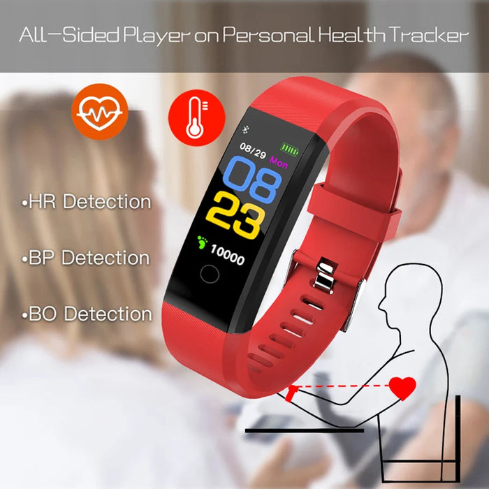 eThings  Smart Watch Men Women Heart Rate Monitor Blood Pressure Fitness Tracker Smartwatch Sport Watch