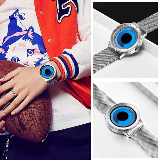 Men and women creative fashion whirlpool no pointer couple watch