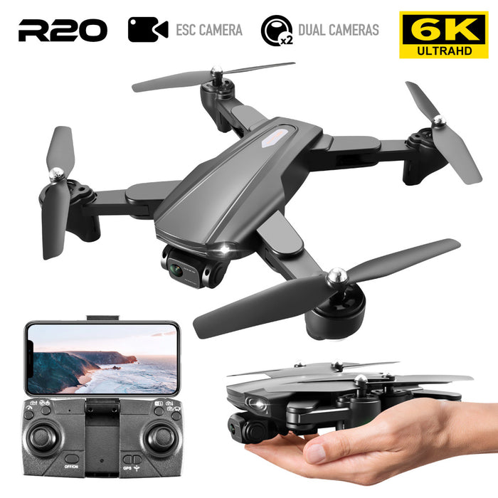 eThings R20 Cross-Border Drone GPS HD Aerial Photography 4K Dual-Camera Optical Flow Positioning Quadcopter 6K Return To Follow - eZthings USA WE SORT ALL THE CRAZIEST GADGETS, GIZMOS, TOYS & TECHNOLOGY, SO YOU DON'T HAVE TO.