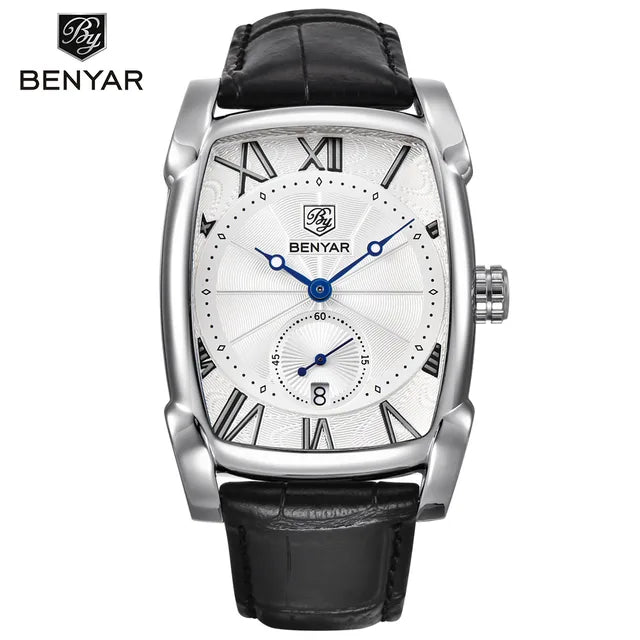 Reloj BENYAR de lujo para hombre con fecha 30m, reloj resistente al agua, relojes casuales para hombre, reloj deportivo de pulsera para hombre