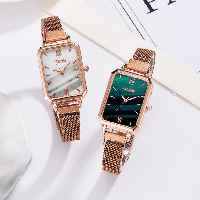 Reloj de pulsera para mujer con diamantes de imitación, romántico, cielo estrellado 