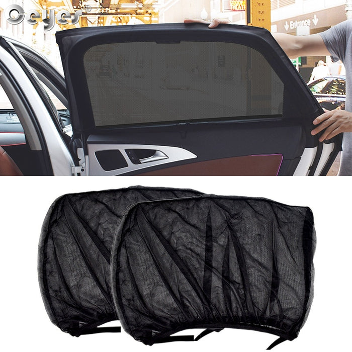 Ceyes 2 uds accesorios de estilo de coche parasol Auto protección UV cortina ventana lateral parasol malla visera protección películas para ventanas 