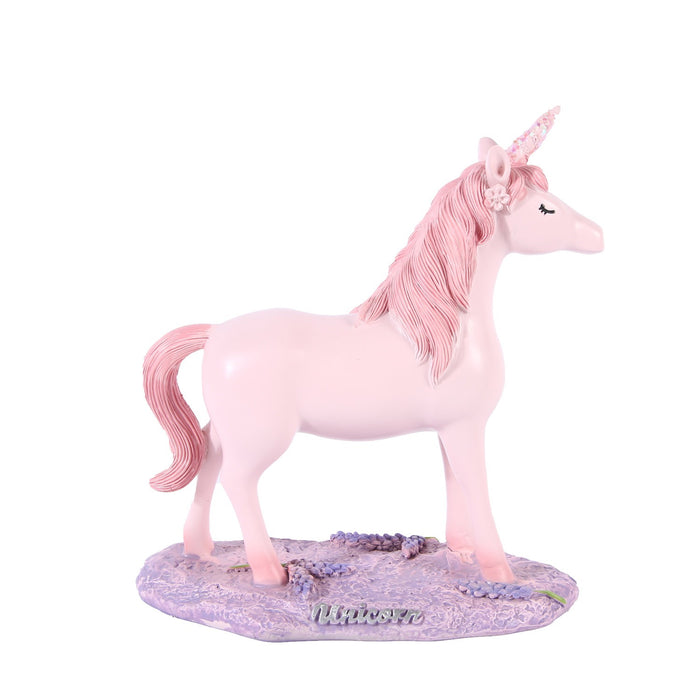 Pink Unicorn Resin Craft Pony Ornament