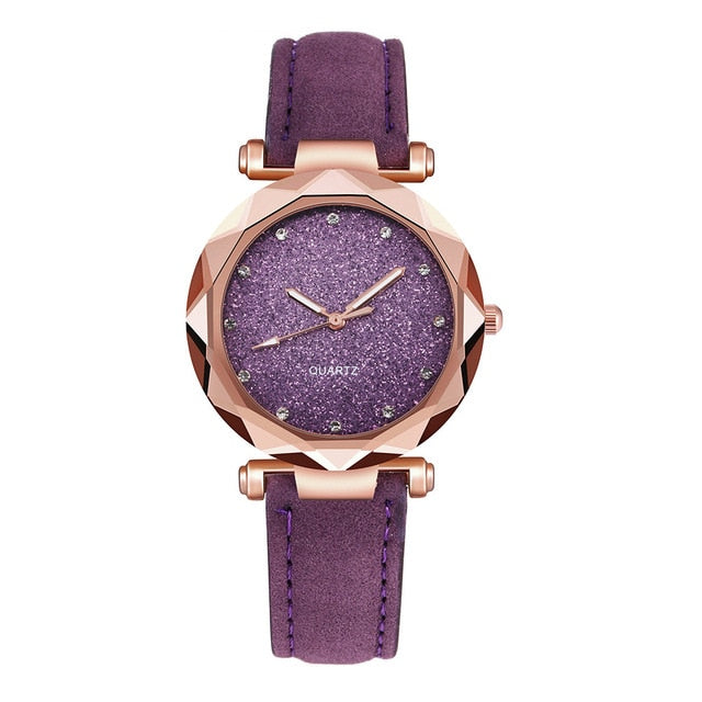 Reloj de cuarzo de oro rosa con diamantes de imitación coreanos a la moda para mujer, reloj con correa para mujer, relojes de moda para mujer, relojes para mujer # A 