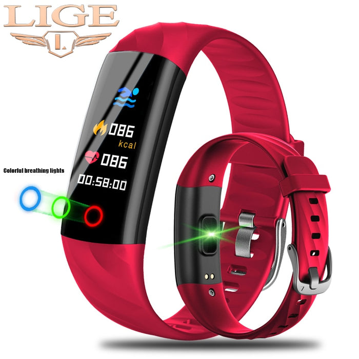 eThings LIGE Smart Watch Women IP68 Waterproof Sport Bracelet Smart Fitness Tracker Blood Pressure Heart Rate Monitor intelligent Watch - eZthings USA WE SORT ALL THE CRAZIEST GADGETS, GIZMOS, TOYS & TECHNOLOGY, SO YOU DON'T HAVE TO.