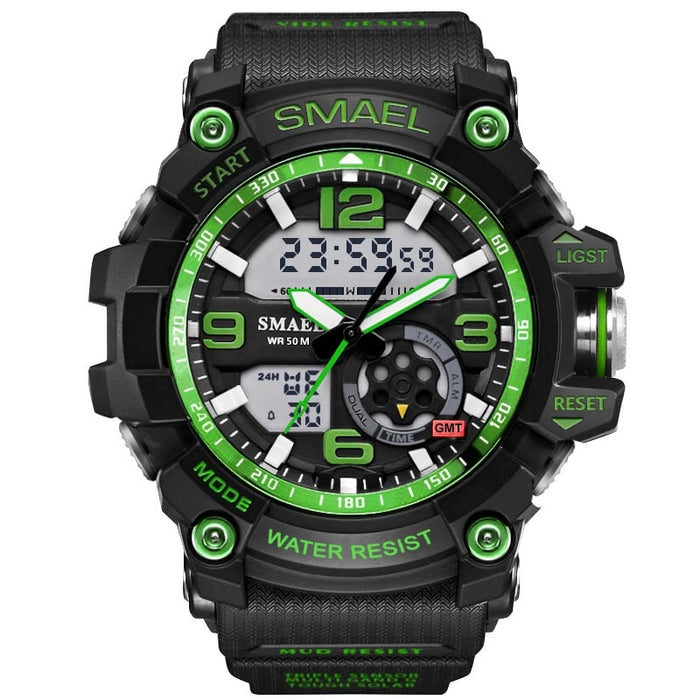 Reloj Digital SMAEL 1617B para hombre, relojes deportivos de cuarzo súper geniales para hombre, reloj de pulsera militar LED de marca de lujo para hombre xfcs