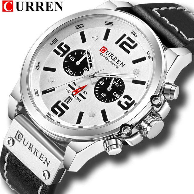 Relojes CURREN para hombre, reloj de pulsera deportivo resistente al agua de marca de lujo superior