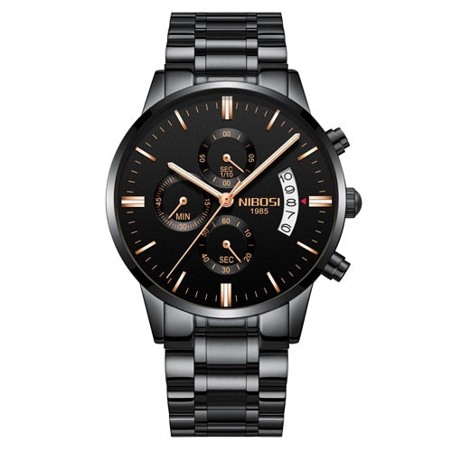 Relojes NIBOSI Relogio Masculino para hombre, relojes de lujo de marca famosa, reloj de vestir informal a la moda para hombre, relojes de pulsera militares de cuarzo Saat 