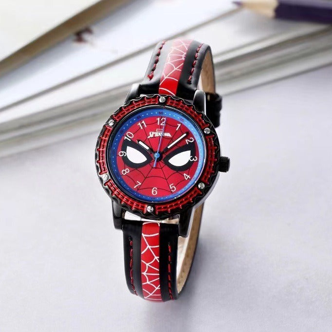 Reloj creativo de alta calidad del anime del estudiante del muchacho de la historieta de Marvel Spiderman