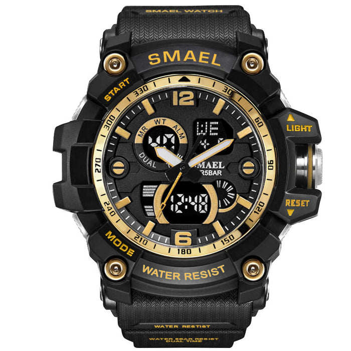 SMAEL 1617C Relojes militares de choque Reloj de pulsera para hombres del ejército Reloj de cuarzo LED Reloj digital de doble horario para hombres 1617 reloj hombre Reloj deportivo Ejército 