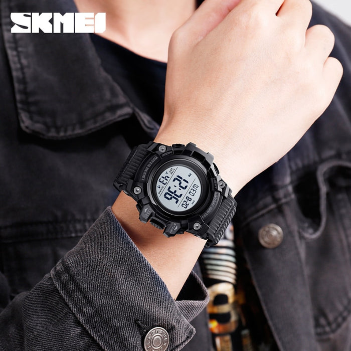 SKMEI  1552 Fashion Men Sport Watch Luxury Watches Stopwatch Countdown Digital Watch 50Bar Waterproof Military Watch Clock For Mens