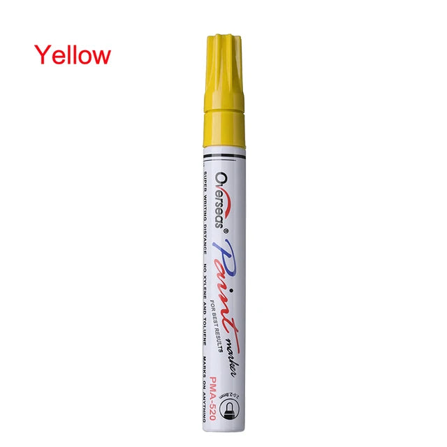 Colorful Waterproof Pen Car Tyre Tire Tread CD Metal Permanent Paint markers Graffiti Oily Marker Pen Car Styling