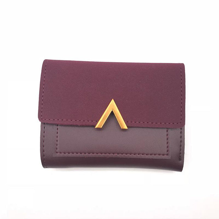 Matte Leather Small Women Wallet Luxury Brand Famous Mini Womens Wallets And Purses Short Female Coin Purse Credit Card Holder