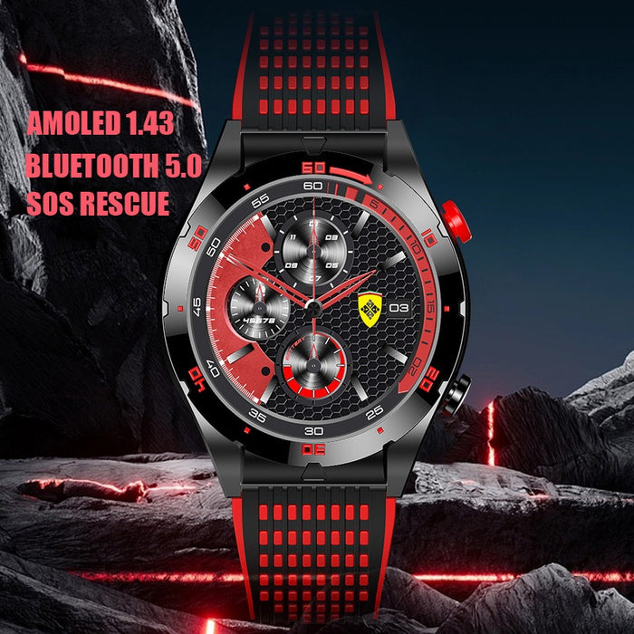 Reloj inteligente eThings EX102 con doble cielo estrellado y correa deportiva para hombre 