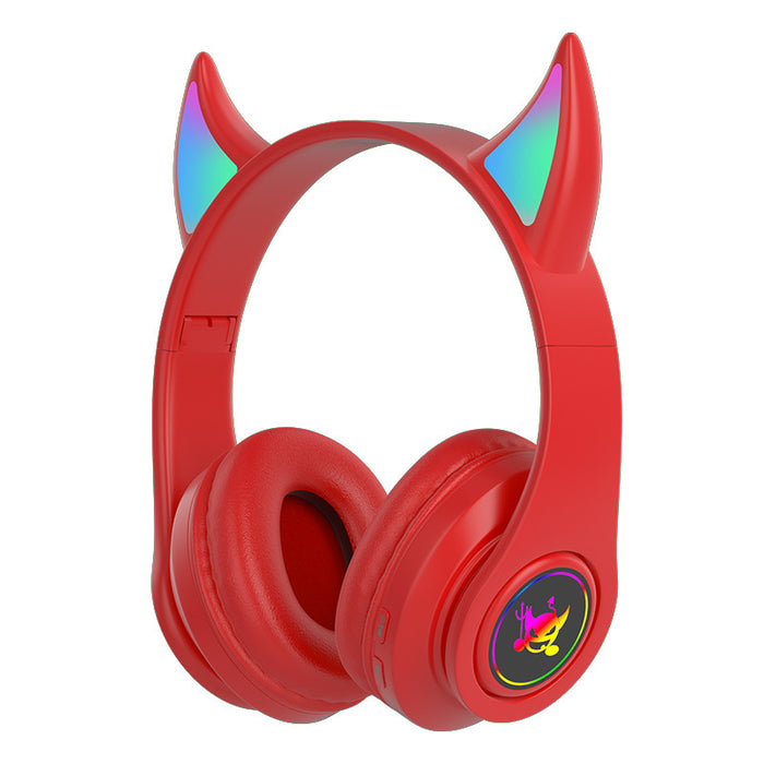 eThings New Magic Angle Headset Bluetooth Headset Explosive Light-emitting Foldable Wireless Card