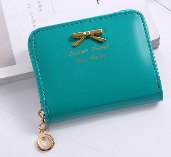 New Fashion Design Women Coin Case Cute Hot Wallet Bifold Short Mini Zipper Around Purse PU Leather Good Quality Coin Pouch